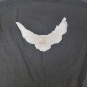 Yeezy Gap Balenciaga DOVE 3/4 Sleeve Black Shirt Size Large NEW OVERSIZED